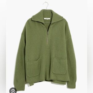 Glenbrook Half-zip sweater from Madewell in green